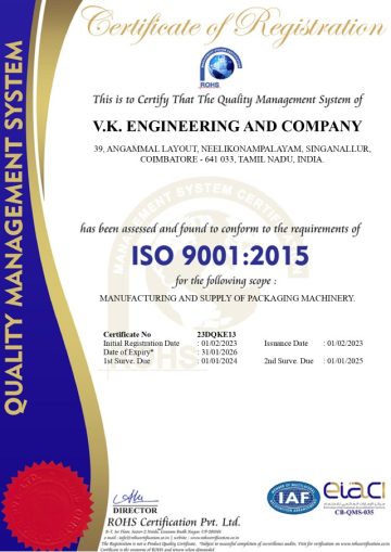 ISO Certificate